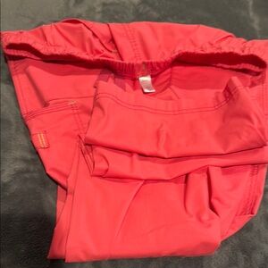 WonderWink Red Straight Leg Pants